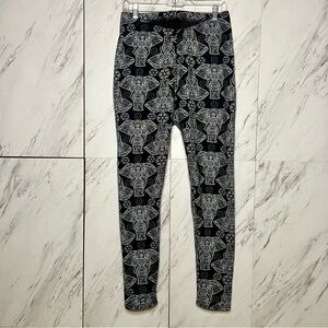 Cozy Fleece Fur Lined Elephant Stretch Pant Leggings SZ XL